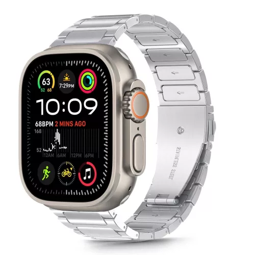 TECH-PROTECT STAINLESS CLASSIC APPLE WATCH 6/ 7/ 8/ 9/ 10/ SE/ ULTRA 1/ 2 (44/ 45/ 46/ 49 MM), ezüst