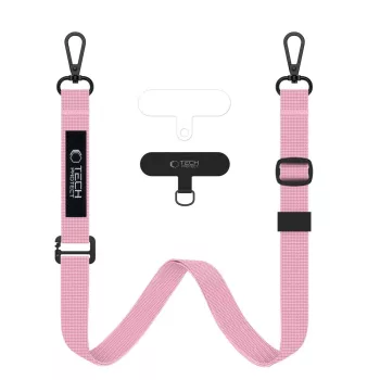 Tech-Protect C65 Rope Crossbody Leash nyakpánt, rózsaszín