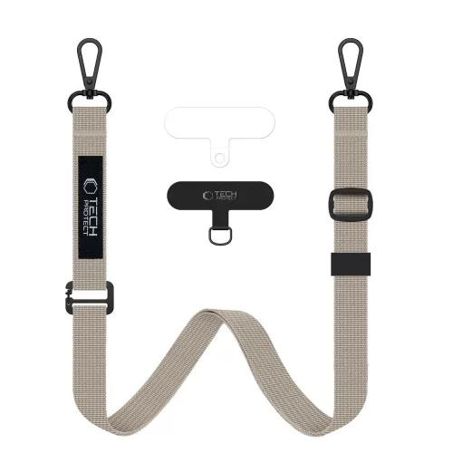 Tech-Protect C65 Rope Crossbody Leash nyakpánt, bézs