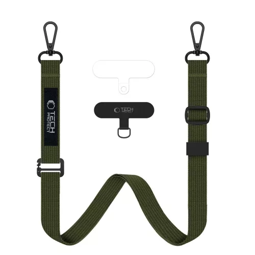 Tech-Protect C65 Rope Crossbody Leash nyakpánt, zöld