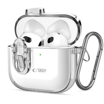 Tech-Protect Slim Hook Case AirPods 4 Clear