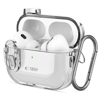 Tech-Protect Slim Hook Case AirPods 1 / 2 tok, átlátszó
