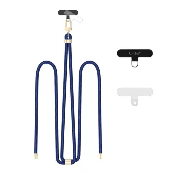 TECH-PROTECT C7S ROPE CROSSBODY STRAP nyakpánt, kék/arany