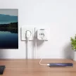 Tech-Protect PCL3x4 2x USB-A, 2x USB-C, 3x AC Type Schuko, hálózati elosztó, fehér