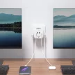 Tech-Protect PCL3x4 2x USB-A, 2x USB-C, 3x AC Type Schuko, hálózati elosztó, fehér