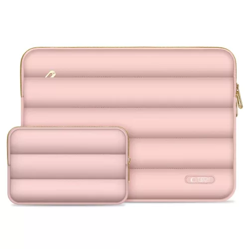 Tech-Protect Puffy Laptop táska 13"-14", rózsaszín