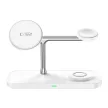 Tech-Protect QI15W-A45 3in1 vezeték nélküli töltő with MagSafe for Apple Devices, fehér