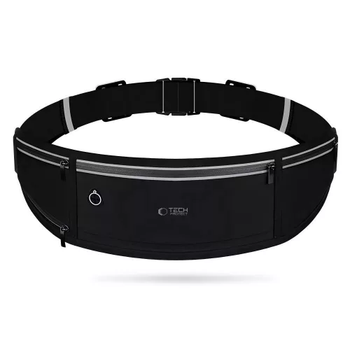 TECH-PROTECT M3 UNIVERSAL SPORT WAIST BAG, sport táska, fekete