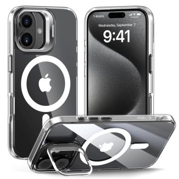   Tech-Protect MagStand MagSafe iPhone 16 Case tok, átlátszó
