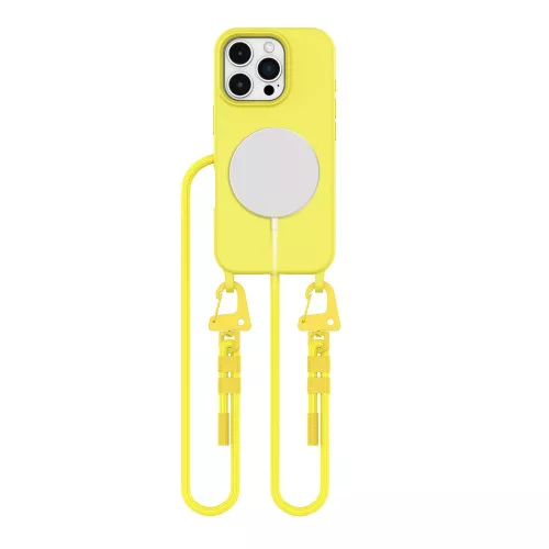 TECH-PROTECT MAGNECKLACE MAGSAFE IPHONE 16 PRO CANARY tok, sárga