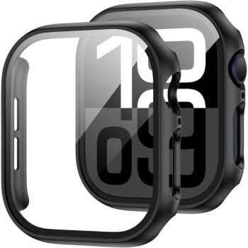   Tech-Protect Defense360 Tempered Glass Case Apple Watch 10 (42mm), fekete