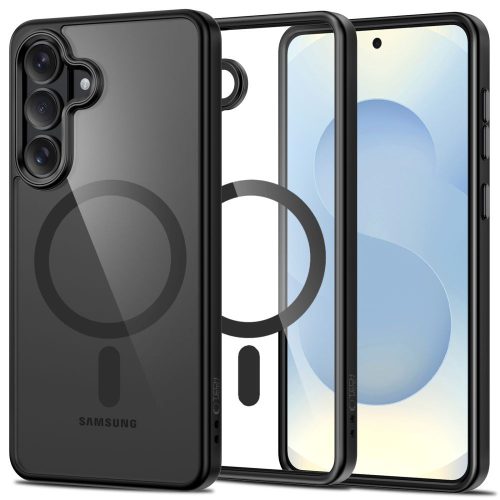 Tech-Protect Magmat MagSafe Case Samsung Galaxy S26 tok, átlátszó-fekete