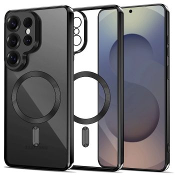   Tech-Protect MagFlex Case Samsung Galaxy S26 Ultra tok, átlátszó-fekete