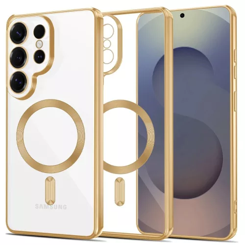 Tech-Protect MagFlex Case Samsung Galaxy S26 Ultra tok, átlátszó-arany