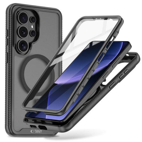 Tech-Protect Defense MagSafe Case Samsung Galaxy S26 Ultra tok, fekete