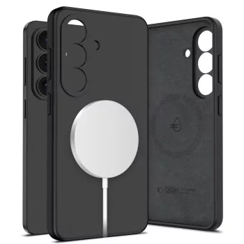   Tech-Protect Silicone MagSafe Case Samsung Galaxy S26 tok, fekete