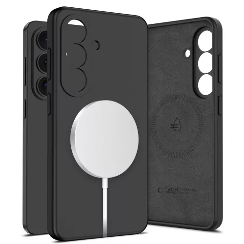 Tech-Protect Silicone MagSafe Case Samsung Galaxy S26 tok, fekete