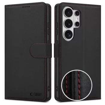   Tech-Protect Wallet Case Samsung Galaxy S26 Ultra tok, fekete and tok, piros