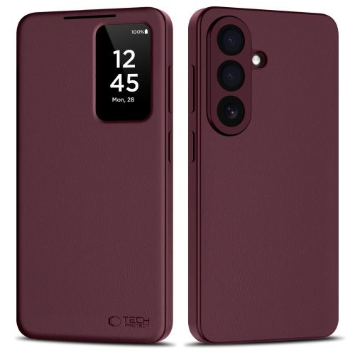 Tech-Protect Wallet Case Samsung Galaxy S26+ - tok, bordó