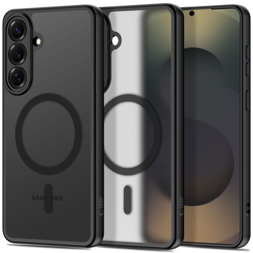 Tech-Protect BasicMag MagSafe Case Samsung Galaxy S26 tok, átlátszó-fekete