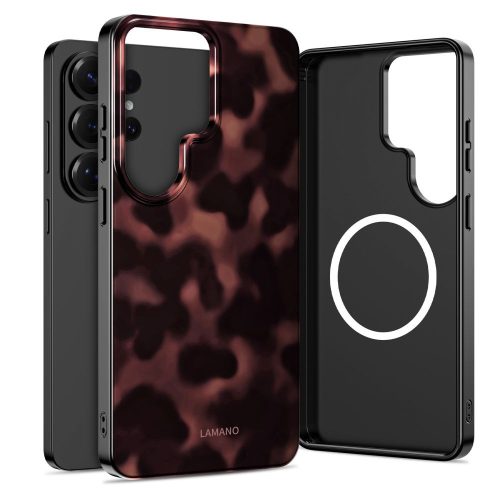 Tech-Protect Lamano MagSafe Case Samsung Galaxy S26 Ultra - tok, barna-fekete