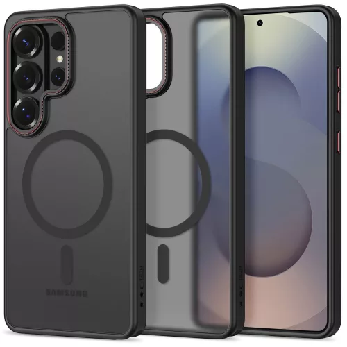 Tech-Protect MagCam MagSafe Case Samsung Galaxy S26 Ultra tok, fekete-piros