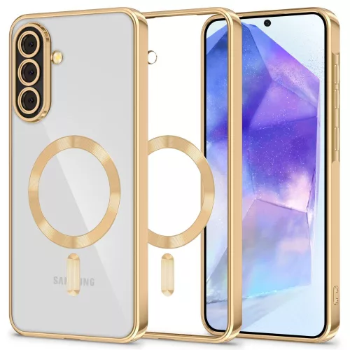 Tech-Protect MagFlex MagSafe Case Samsung Galaxy A57 5G tok, átlátszó-arany