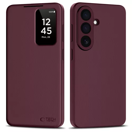 Tech-Protect Smart Wallet Case Samsung Galaxy A57 5G tok, bordó