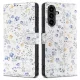 Tech-Protect Wallet Case Samsung Galaxy A57 5G tok, virágmintás színes