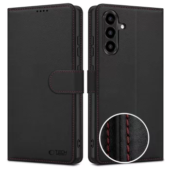   Tech-Protect Wallet Case Samsung Galaxy A57 5G tok, fekete-piros