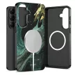 Tech-Protect Lamano MagSafe Case Samsung Galaxy A57 5G tok, fekete-zöld