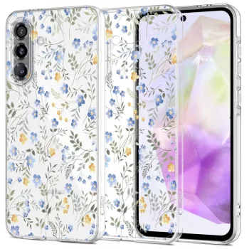   Tech-Protect FlexAir Case Samsung Galaxy A37 5G Multicolor Flowers tok, színes