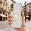 Tech-Protect MagFlex MagSafe Case Samsung Galaxy A37 5G tok, átlátszó-arany