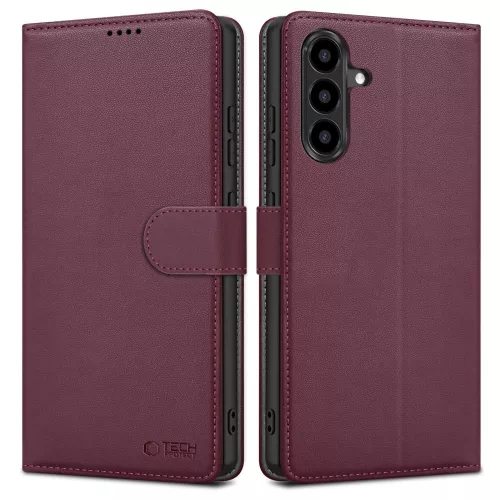 Tech-Protect Wallet Case Samsung Galaxy A36 / A56 / A37 5G tok, bordó