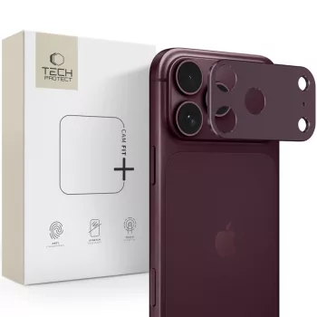 Tech-Protect CamAlloy Fit+ iPhone 18 Pro tok, bordó
