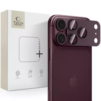   Tech-Protect Camfull Fit+ iPhone 18 Pro Max kameravédő, bordó