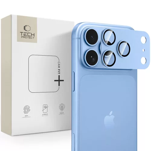 Tech-Protect Camfull Fit+ iPhone 18 Pro Max kameravédő, világoskék