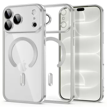   Tech-Protect MagFlex MagSafe iPhone 17 Pro Max / 18 Pro Max tok, fényes ezüst