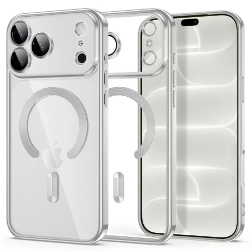 Tech-Protect MagFlex MagSafe iPhone 17 Pro Max / 18 Pro Max tok, fényes ezüst