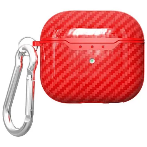 Beline AirPods Carbon Cover Air Pods 4 tok, piros