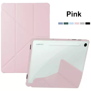 Stand Samsung Tab S10 Ultra tablet tok, rózsaszín