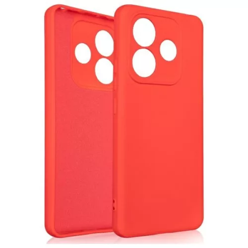 Beline Etui Silicone Xiaomi Redmi Note 14 tok, piros