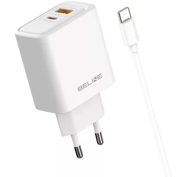   Beline hálózati töltő 45W + kábel USB-C BLN2CW45C, fehér