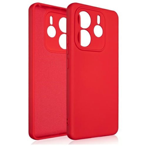 Beline Silicone tok Xiaomi Redmi Note 14 5G tok, piros