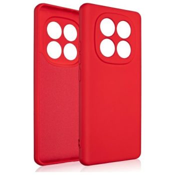 Beline Silicone tok Xiaomi Redmi Note 14 Pro 5G tok, piros