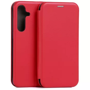 Beline Book Magnetic Samsung Galaxy S25 FE tok, piros