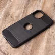 Carbon Case Flexible hátlap, tok iPhone 14 6,1", fekete