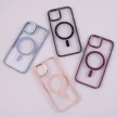 Satin Clear Mag case MagSafe hátlap, tok iPhone 15 6,1", rózsaszín