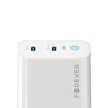 Forever TC-06-65CC GaN PD QC hálózati töltő 2x USB-C 65W, fehér