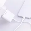 Maxlife MXTC-06-20AC PD QC hálózati töltő 1x USB-C 1x USB 20W, fehér + USB-C - USB-C kábel 20W